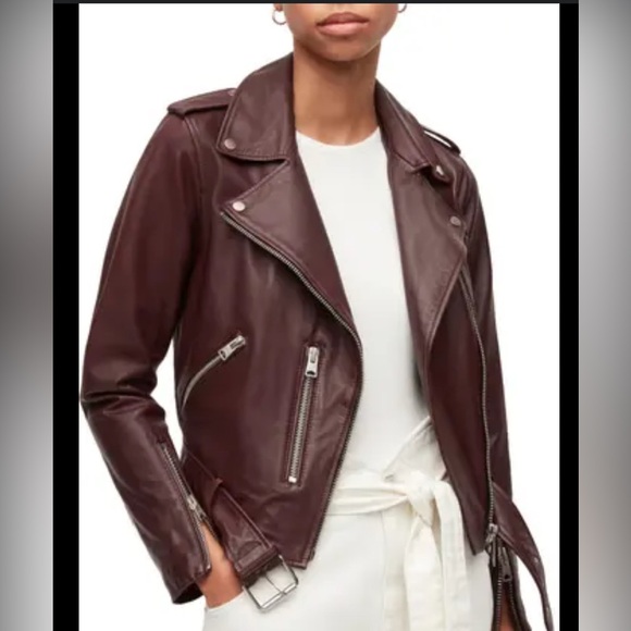 All Saints Jackets & Blazers - Allsaints Balfern leather biker jacket